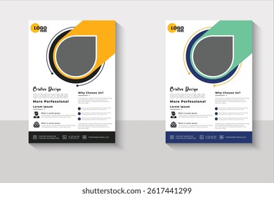 2025 new design abstract shapes , flyer template
