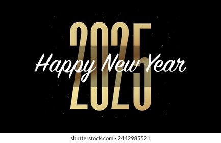 2025 new year background design. Vector illustration background for 2025 new year's eve and new year resolutions
