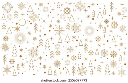 2025 New Year background and text Happy New Year design template. Merry Christmas and greeting cards, posters, holiday covers. Design templates with typography, vector design.