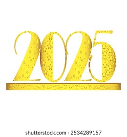 2025 Año Nuevo Antecedentes Vector