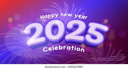 2025 new year banner, holiday celebration with festive fireworks explosionson dark background 1
