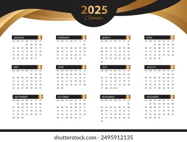 2025 new year calendar template 