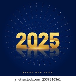 2025 new year celebration background with glossy effect vector