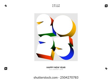 2025 New Year celebration with Happy New Year's Eve fireworks, countdown to midnight on December 31st