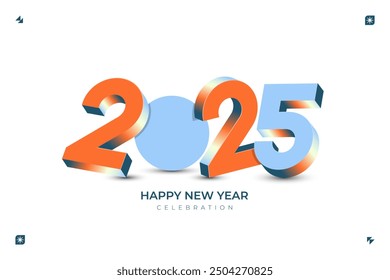 2025 New Year celebration with Happy New Year's Eve fireworks, countdown to midnight on December 31st