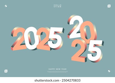 2025 New Year celebration with Happy New Year's Eve fireworks, countdown to midnight on December 31st