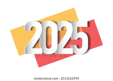 2025 decoração de ano novo, ilustração vetorial