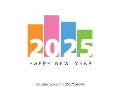 2025 new year decoration, vector illustration