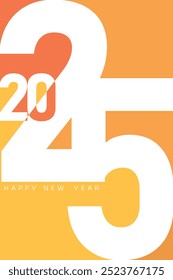 2025 Neujahrsdekoration, Vektorgrafik