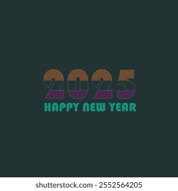 A 2025 New Year design on platforms like Shutterstock would typically feature a visually striking, modern, and celebratory concept that merges both traditional New Year elements with futuristic.