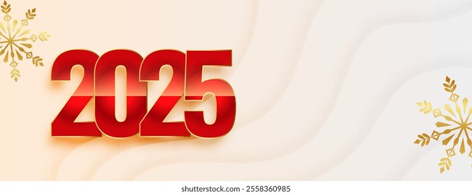 2025 new year event banner with text space vector