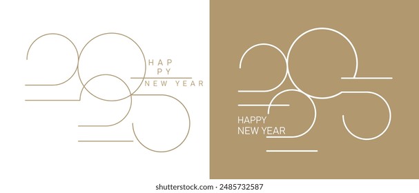 2025 new year logo.New business goal strategy concept. 2025 goal planning business concept	