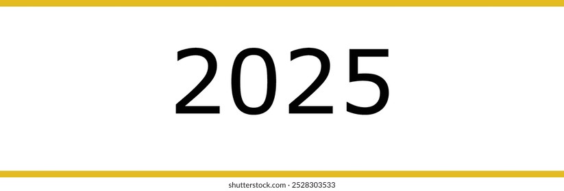 2025 New Year logo white background