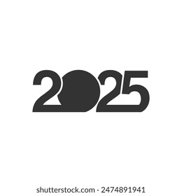2025 New Year poster, Design templates. For celebration and season decoration. backgrounds for branding, banner. Vector illustration.