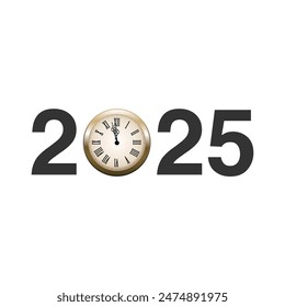 2025 New Year poster, Design templates. For celebration and season decoration. backgrounds for branding, banner. Vector illustration.