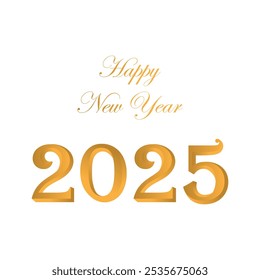 2025 new year words design