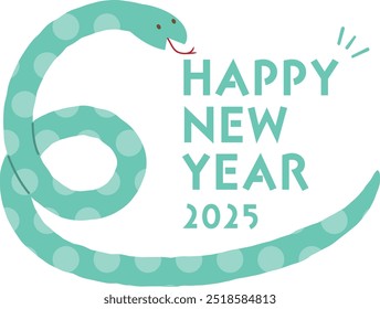 2025 New Year's card material Year of the Snake