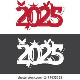  2025 number for new year greetings
