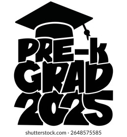 2025 Pré-K Grad Camisa De Graduação Pré-Escolar