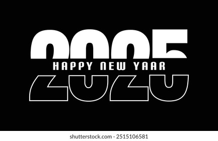 2025. Logo del Año Nuevo 