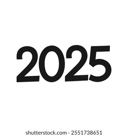 2025 silueta feliz año nuevo