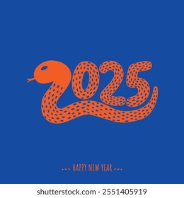 2025 snake poster vector art