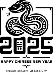 A 2025 Snake symbolizes prosperity and joy for Chinese New Year celebrations