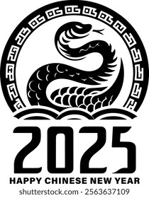 A 2025 Snake symbolizes prosperity and joy for Chinese New Year celebrations