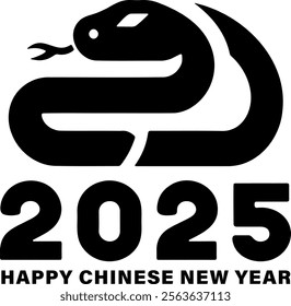 A 2025 Snake symbolizes prosperity and joy for Happy Chinese New Year