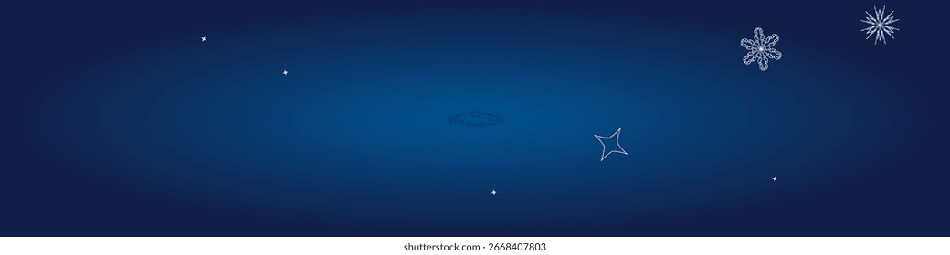 2025 Snowflakes Header Background. Merry Christmas Vector Snow Banner. Xmas Border Design. Winter Elegant Isolated Flakes. Snowy Holiday Poster. 2026 Happy New Year . Happy New Year Luxury Ornament.