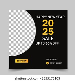 2025 social media post template