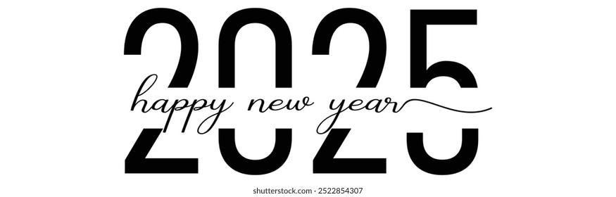 2025 typography design vector. Design, text for congratulation, t-shirt, party, high school or college graduation.
