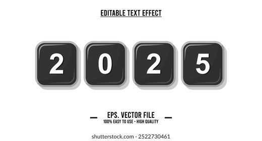 2025 typography word art illustration
