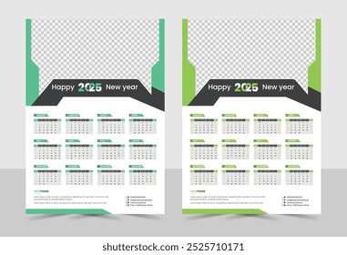 2025 Wall Calendar Monthly Layout, calendar template.