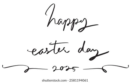 2025 year happy easter day happiness april month springtime season happy easter egg day animal pet greeting text font calligraphy script lettering event message gift character happy easter egg day 