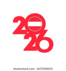 2026 banner with Austria flag inside.