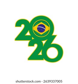 2026 banner with Brazil flag inside.