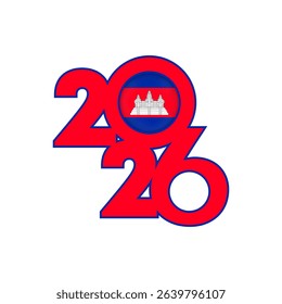 2026 banner with Cambodia flag inside.