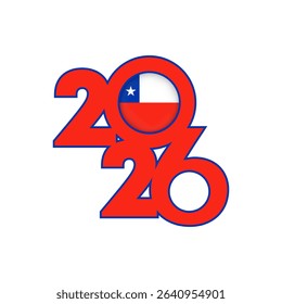 2026 banner with Chile flag inside.