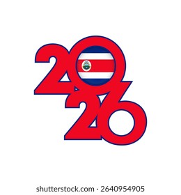 2026 banner with Costa Rica flag inside.