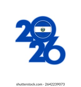 2026 banner with El Salvador flag inside.
