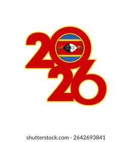 2026 banner with Eswatini flag inside.