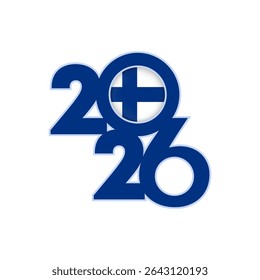 2026 banner with Finland flag inside.