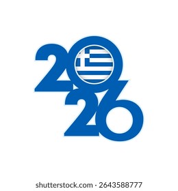 Banner 2026 mit Griechenland-Flagge im Inneren.
