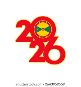 2026 banner with Grenada flag inside.