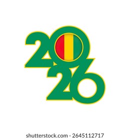 2026 banner with Guinea flag inside.