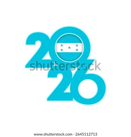 2026 banner with Honduras flag inside.
