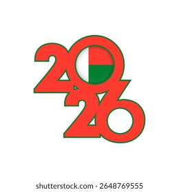 2026 banner with Madagascar flag inside.