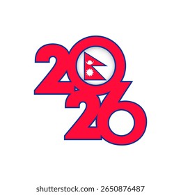 2026 banner with Nepal flag inside.