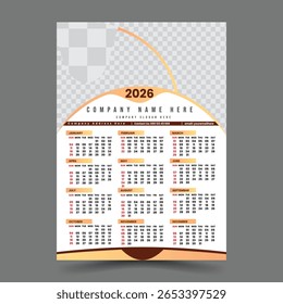 2026 Creative Calendar Design Template